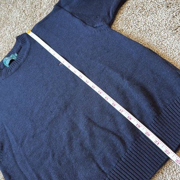 Rodd and Gunn Navy Merino Wool Crewneck Casual Logo Sweater - Picture 8 of 11